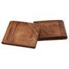 Fa.Volmer® #VO19 Men's Leather Wallet in Landscape Format Brown /