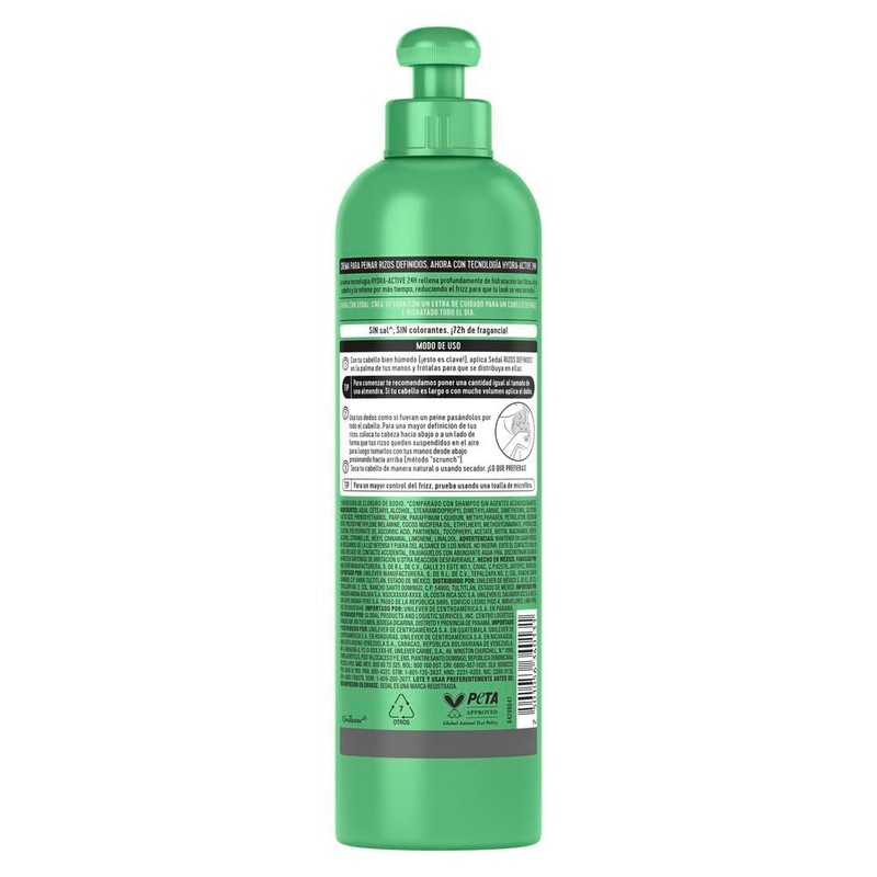 Sedal Curls Defined Hair Comb Cream with Coconut Oil, Provitamin