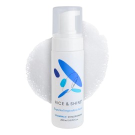 Rice & Shine Espuma Limpiadora Facial Extracto de Arroz Día y Noche Todo Tipo de Piel