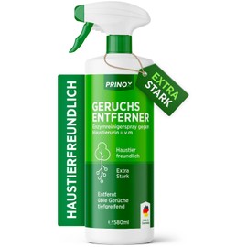 PRINOX® Geruchsneutralisierer 580 ml - Enzymreiniger Konzentrat - Geruchsentferner gegen alle Gerüche, wie Katzenurin Geruch auf Sofa, Sessel, Matratze, Auto, Matratze