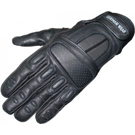 German Wear Leather Motorcycle Gloves Black Size 11 = XXL