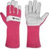 WFX Long Leather Gardening Gloves for Women Men Women Durable