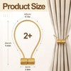 2-Pack Magnetic Curtain Tiebacks, Curtain Clip Cord Buckle