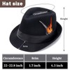 Geebuzz Fedora Hats for Men Women Classic Short Brim Felt
