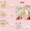 4 Sets 3D Sticker Scene, 3D Stickers, Top Model Sticker