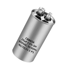 CBB65 450V AC 25uf 50/60HZ Outdoor Start Capacitor, Air Conditioning Capacitor, Air Conditioning Capacitor, Round Capacitor