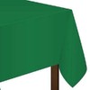 Rectangle Plastic Table Cloth for Home Party Wedding Christmas Reusable Table Cloth Cover (Green)