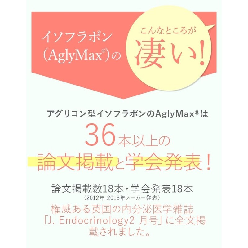 ながいきや本舗オリジナルサプリ【イソラ 1ヶ月分 60粒入り アグリコン型イソフラボンアグリマックス AglyMax 90mg 配合サプリメント