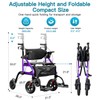Farani 2 in 1 Rollator Walker & Transport Chair Combo,