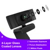 Bocodow Full HD Webcam 1080P - Pro Web Camera with