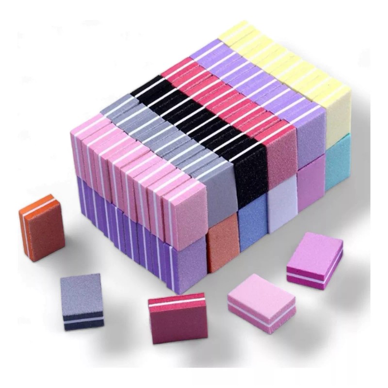 Lucky Day Mini Lima Para Uñas 50 Piezas Colores Varios