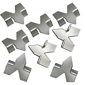 1pk Fletcher Terry Push Mate and Glazier's Point Driver Tool with 40/50 pieces of Glazier's Push Points Pins Stainless Steel Glazing Clips Framing Push Points Kit.