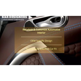 Kar Designers Fits 15-19 Chevy Tahoe Yukon COCOA Real Leather Center Console Lid Armrest Cover