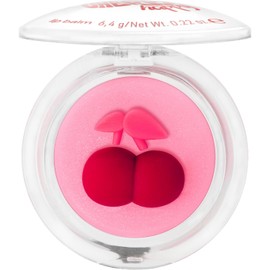 essence SO CHERRY happy lip balm, no. 01, pink, nourishing, translucent, vegan, paraben-free, microplastic particles, nanoparticles free, pack of 4 (4 x 6.4 g)