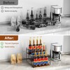 Nuovoware Coffee Syrup Organizer, 3-Tier, 12 Bottles, Black