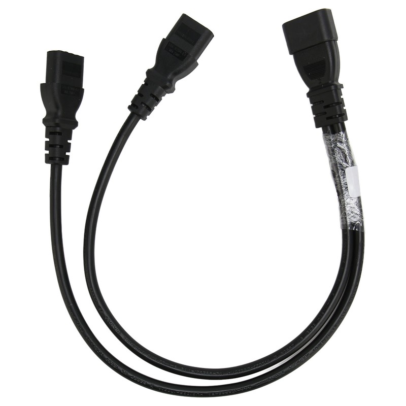 Single C14 to Dual 5 15R C13 Cord Short Power