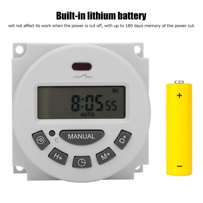 Timer Switch, L701‑12V High Precision Intelligent Digital LCD Timer Switch,