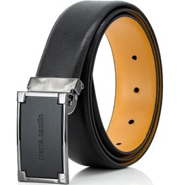 Pierre Cardin Men's Suit Belt 35 mm Cowhide Black, black