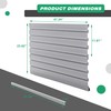 Slatwall Panel Garage Wall Organizer Storage Systems, Wall Mounted PVC