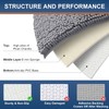 Homaxy rutschfeste Badematte Chenille Badezimmerteppich Mikrofaser Badteppich Saugfähige Hochflor Badvorleger