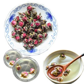 Chinese Herbal Tea Golden Edge Rosebud Tea New Scented Tea Health Care Flowers Tea Top-Grade Healthy Green Food (250g)