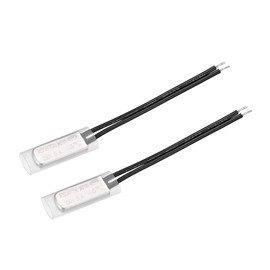 uxcell KSD9700 Thermostat, 45℃ Normally Open Temperature Switch Thermal Switch, N.O 5A Metal Temperature Controller 2pcs