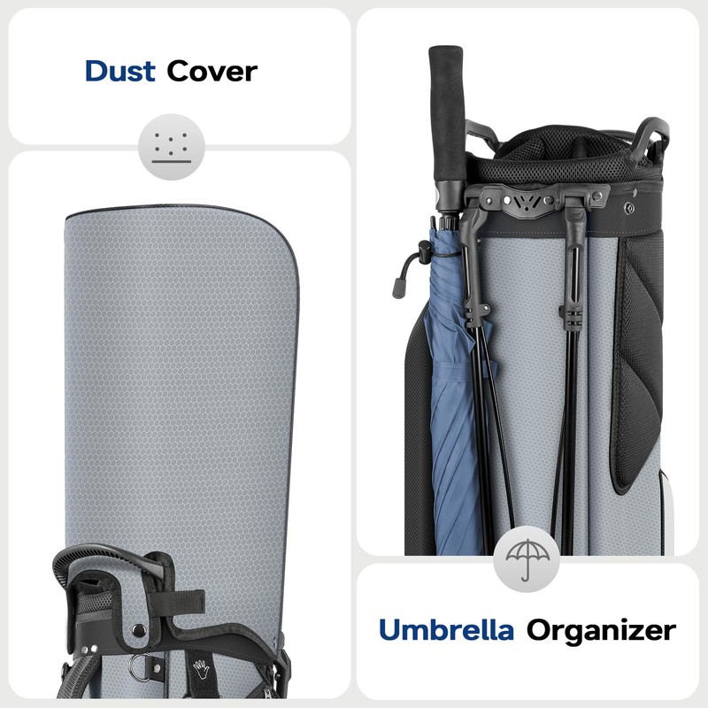 Findway Golf Stand Bag 7 Way, Lightweight Golf Bag for