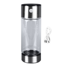 Hydrogen Rich Water Bottle USB Charging 420ml Portable Alkaline Water Generator Ionizer High Borosilicate Glass
