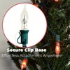 10ft Flickering Flame String Lights Outdoor Indoor, C18/C7 Candlelight Bulb,Retro