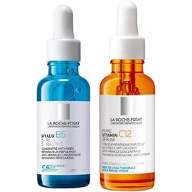 Kit La Roche-Posay Rutina Hidratante Anti-Arrugas/Anti-Oxidante: Hyalu B5 Suractivated Serum 30ml + Serum Vitamina C12, 30ml