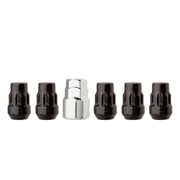 DPAccessories Black Wheel Locks 12x1.5 Closed End Bulge Acorn 19mm