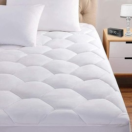 Generic Quilted Mattress Protector, Extra deep fitted hotel Quality single mattress protector 30 cm Deep (90cm × 190cm × 30cm) Small