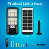 Cenfmlt Solar Street Lights Outdoor 4 Pack, Dusk to Dawn