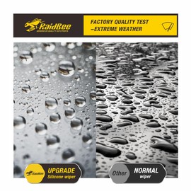 Raidbee® Silicone Windshield Wiper blades 3 pack Replacement for Jeep Wrangler 2017 2016 2015 2014 2013 2012 2011 2010 2009 2008 2007 All-Season Silicone Windshield Wipers 15" 15" 12"