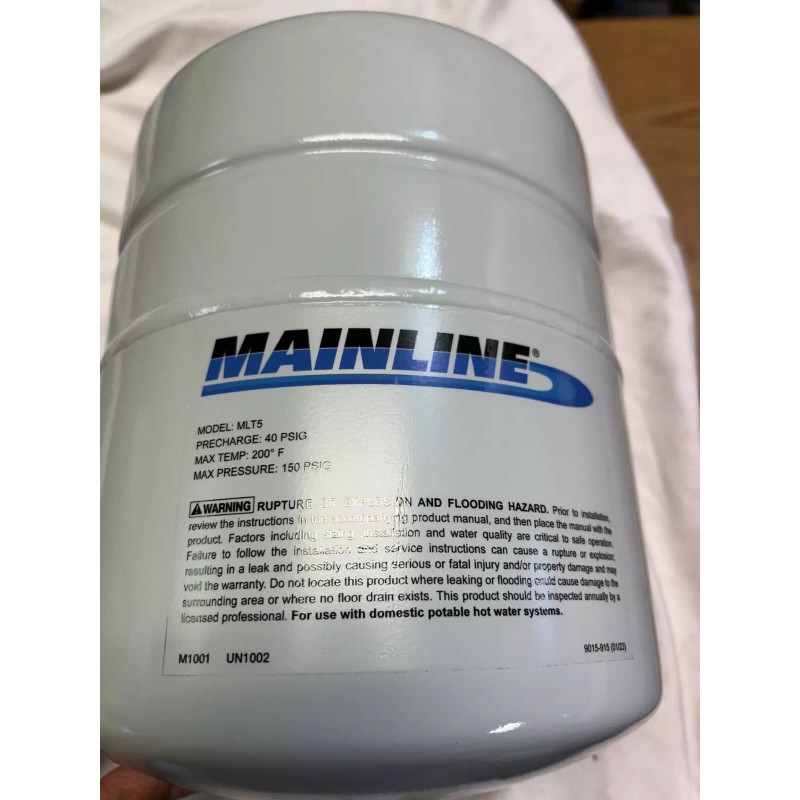 MAINLINE MLT5 3/4 MALE 2 GALLON POTABLE WATER INLINE THERMAL