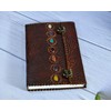 India House - Handmade Leather Journal Embossed Perfect for Calligraphy,