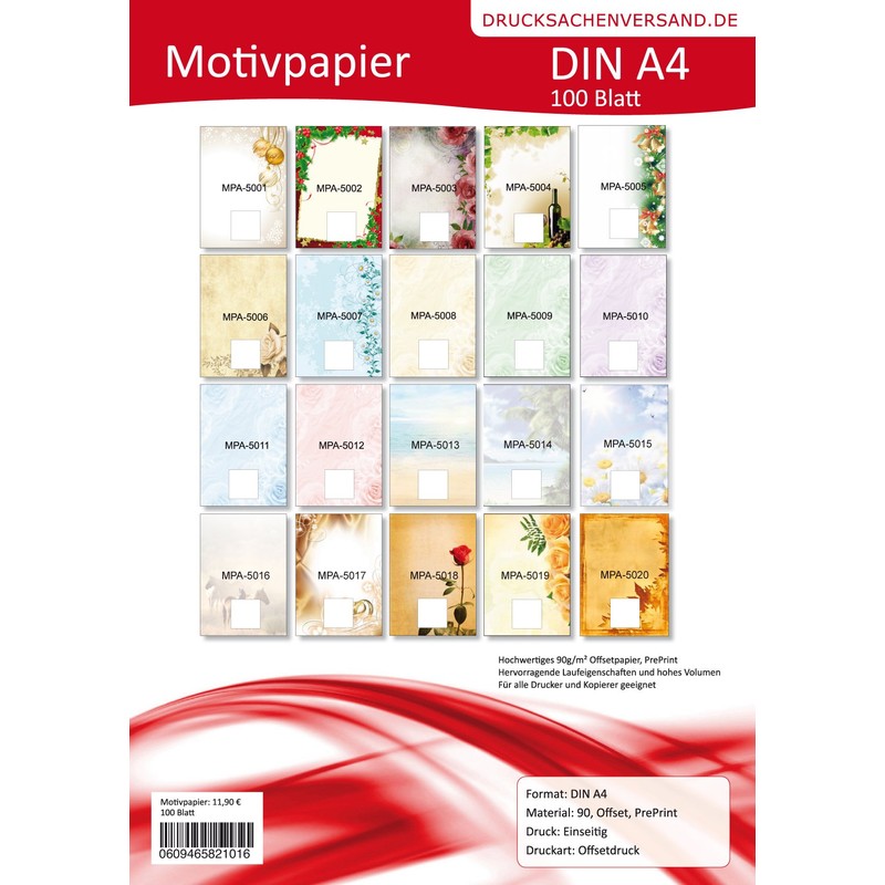Lysco Sea Beach 5013 Design Letter Paper DIN A4 100