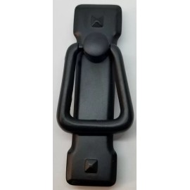 Furniture Knowledge FLAT BLACK VERTICAL Mission Style Drawer Pull patina rustic vintage old zinc NEW