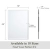 VocalStar Frameless Bathroom Mirror, 16" x 24" Rectangle Wall Mirror