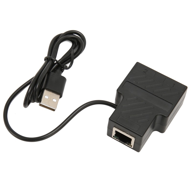 RJ45 Splitter Adapter 1 to 2 100Mbps Plug and Play