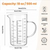 Graduated Glass Measuring Cup With Handle High Borosilicate Liquid Measuring
