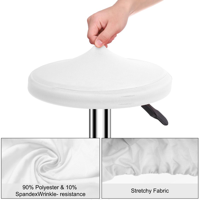 uxcell Round Bar Stool Covers, 4 Pack Round Seat Cover