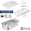 P&P CHEF Stainless Steel Roasting Pan with Rack Set Cooking