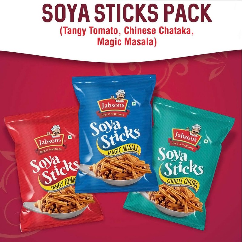 Jabsons - Soya Sticks (3 PACK), 180g x 3 (Variety