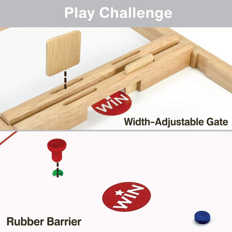 Big Flick n Kick: Wooden Multi Tabletop Indoor Portable Board