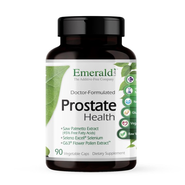 Emerald Labs Prostate Health - Daily Supplement for Men with Saw Palmetto Extract, Beta Sitosterol, and Lycopene to Support Urinary Tract Health - 90 Vegetable Capsules