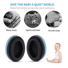 Lotvic Baby Ear Defenders, 0-24 Months Baby Noise Cancelling Headphones, Toddler Ear Defenders with Adjustable Headband, Newborn Hearing Protection, Baby Ear Defenders for Sleeping Airplane Fireworks