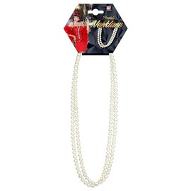 Belle Epoque Pearl Necklace 70cm 20s Jewellery for Fancy Dress Costumes Accessories Accessory