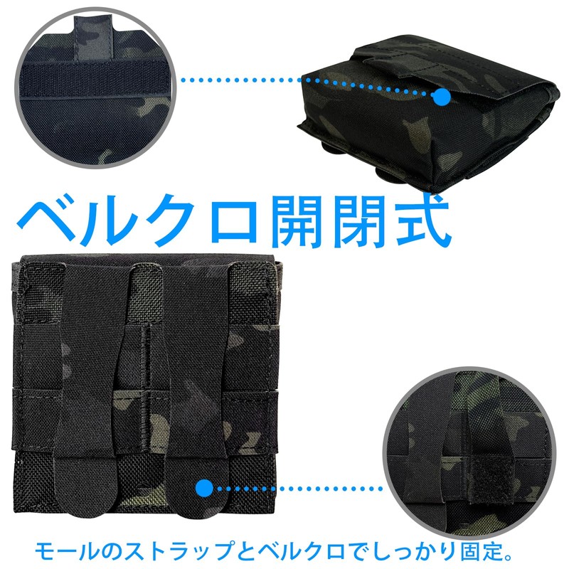 Lightweight Small EDC Utility Pouch, Molle Pouch, Admin Pouch, 500D