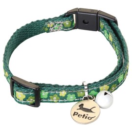 ペティオ (Petio) 首輪 猫小町カラー 小花 グリーン